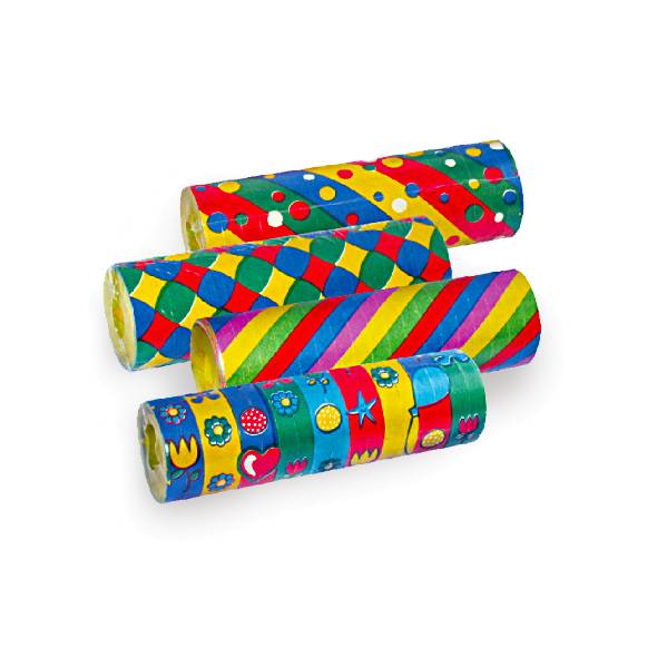 Luftschlange (PAP) sortierte Motive 7mm x 4m – 1 Stück