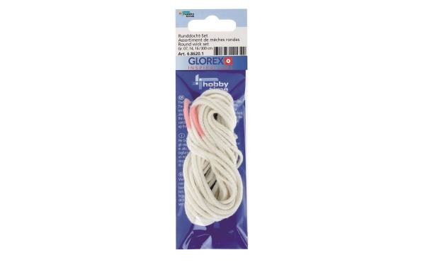Glorex Kerzendocht 3 x 1 m Weiss