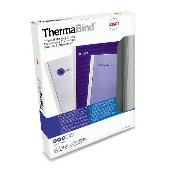 Thermo-Bindemappen 1,5mm A5 weiss 100 Stück GBC IB370410