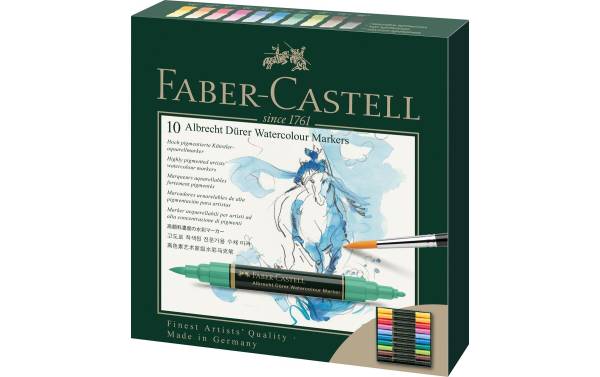 FABER-CASTELL Aquarellmarker ALBRECHT DÜRER, 10er Etui