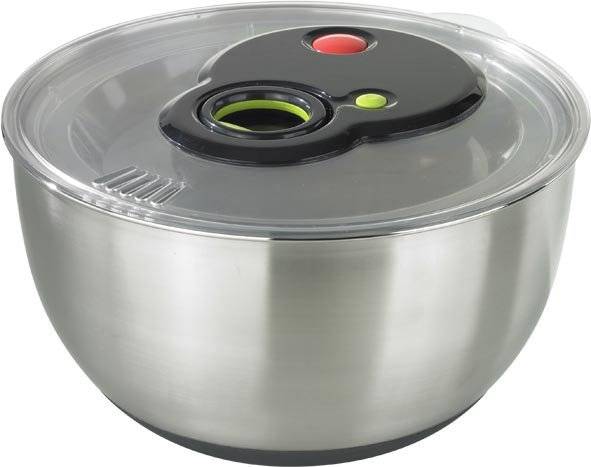 emsa Salatschleuder TURBOLINE, 4,5 Liter, Edelstahl