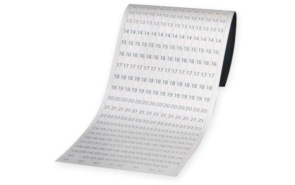 FRANKEN Datumstreifen für Planungstafel JK703, transparent