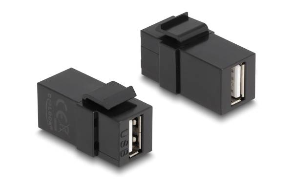 Delock Keystone-Modul USB 2.0 A Schwarz