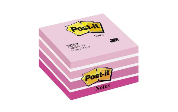 Würfel 76x76mm pink/450 Blatt POST-IT 2028-P