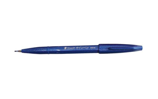 Brush Sign Pen blau PENTEL SES15C-C