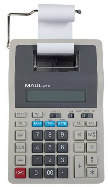 MAUL druckender Tischrechner printing MPP 32, grau