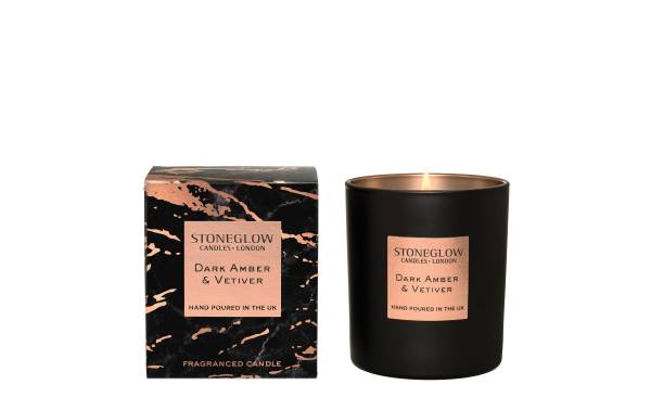 Stoneglow Duftkerze Dark Amber & Vetiver 220 g