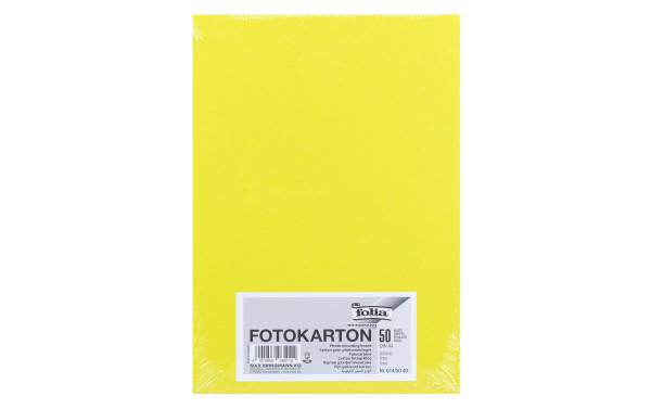 folia Fotokarton, DIN A4, 300 g/qm, limone