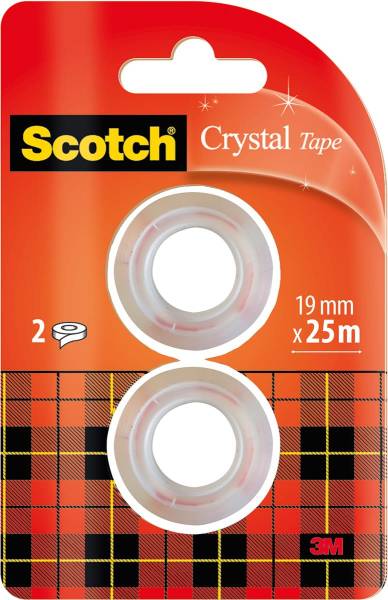 Crystal Tape 19mmx7,5m kristallklar 2 Rollen SCOTCH 6-1975R2