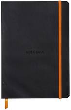 RHODIA Notizbuch RHODIARAMA, DIN A6, liniert, schwarz