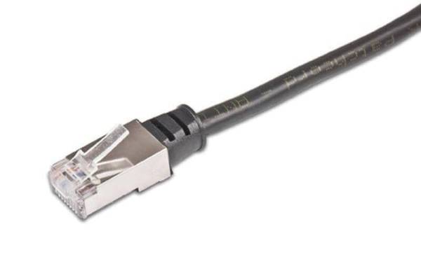 Wirewin Patchkabel Cat 5e, F/UTP, 0.5 m, Schwarz