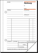 sigel Formularbuch "Rechnung", A6, 2 x 40 Blatt, SD