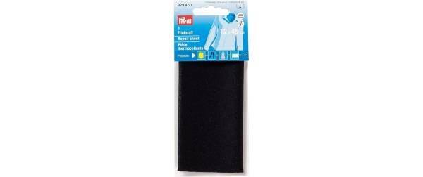 Prym Flickstoff 12 x 45 cm aufbügelbar, Schwarz