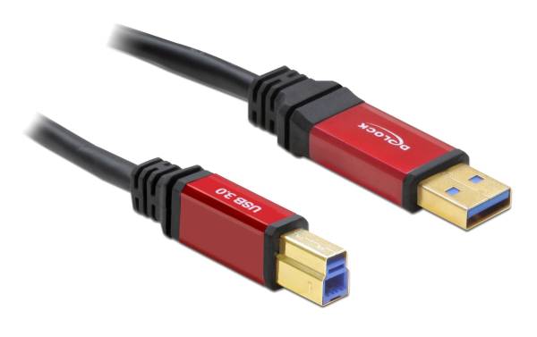 Delock USB 3.0-Kabel Premium USB A – USB B 3 m