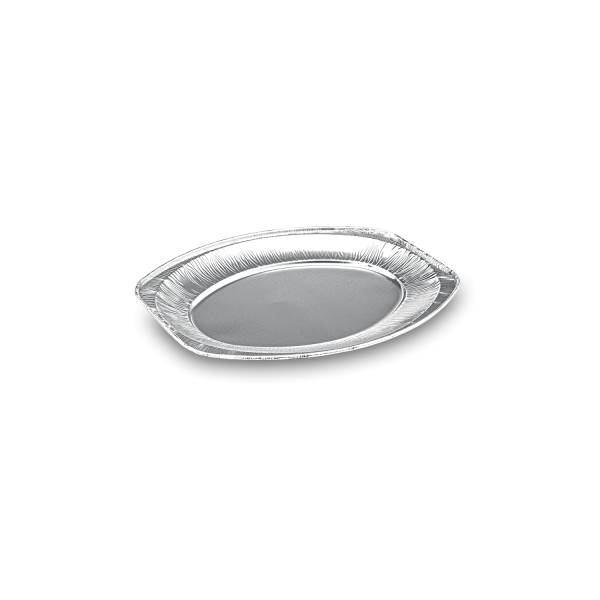 Catering-Platte (ALU) oval 33,3 x 23,3 cm – 100 Stück