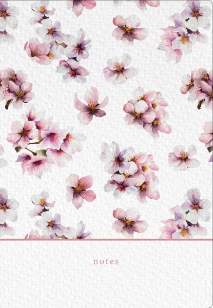 NATUR VERLAG Notizbuch Crushpaper A5 11017N Mandel Muster, dotted