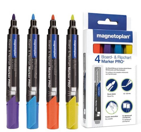 magnetoplan Board- und Flipchartmarker PRO+, rot