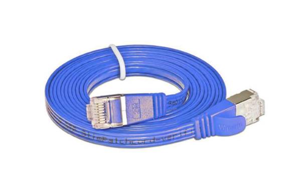 SLIM Slimpatchkabel Cat 6, STP, 5 m, Blau