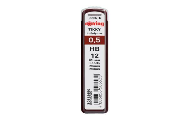 Rotring Schreibmine Tikky Schwarz, 0.5 mm