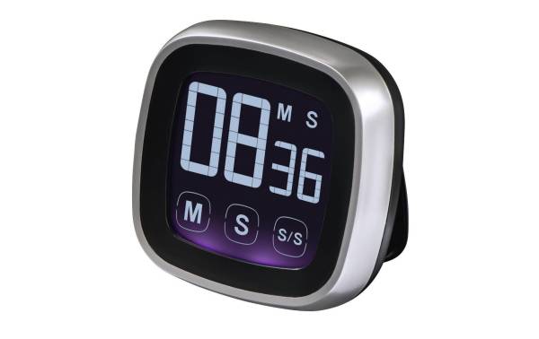 Xavax Küchentimer Touch Schwarz/Silber
