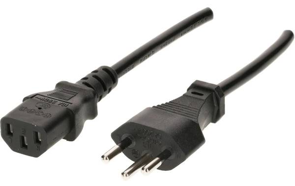 Max Hauri Netzkabel 5 m C13 – T12 Schwarz