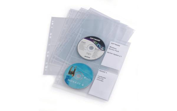 DURABLE CD-/DVD-Hülle COVER LIGHT M, für 4 CD's, PP, DIN A4