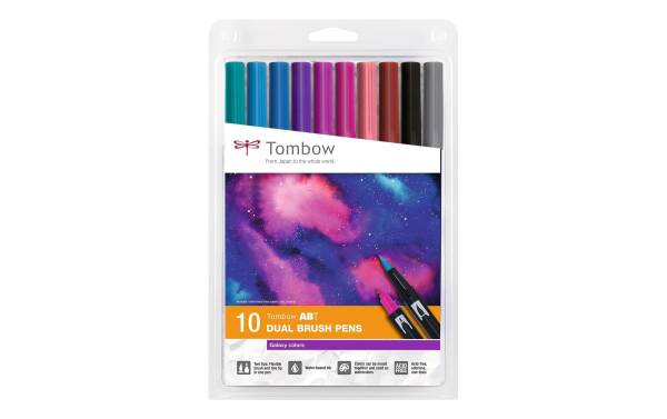 Tombow Doppelfasermaler "DUAL BRUSH PEN ABT", 10er Galaxy