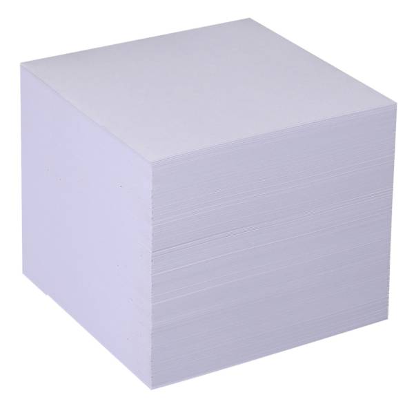 Zettelbox Papier 90x90mm weiss, geleimt 800 Blatt M&amp;M 69060302