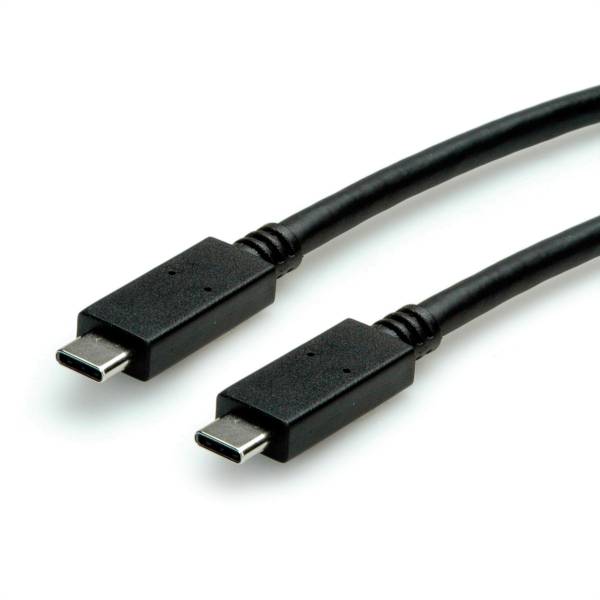 ROLINE USB-C-C, Lade &amp; Datenkabel 11.44.9053 Black, ST/ST, 100W, 3.2Gen2 1m