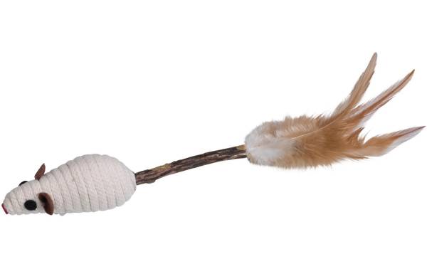 Nobby Katzen-Spielstab Matatabi Stick mit Rasselmaus, 14 cm