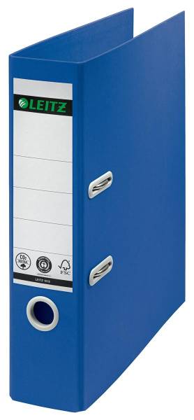 Ordner Recycle 8cm blau A4 LEITZ 10180035