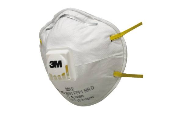 3M 8812 Atemschutzmaske FFP1 mit Ausatemventil - 1 Box à 10 Masken