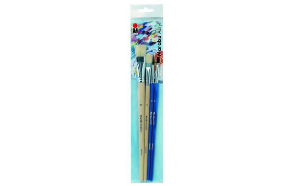 Marabu Pinselset Acryl, 4-teilig