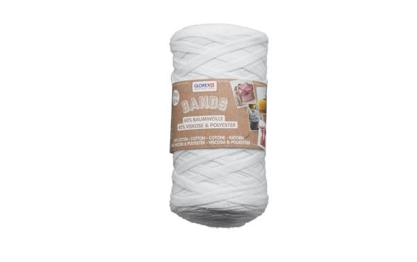 Glorex Wolle Makramee Bands 250 g, Weiss