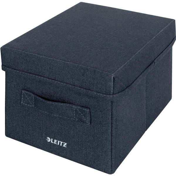 LEITZ Aufbewahrungsbox mit Deckel 6146-00-89 samtgrau 2 Stück 19x16x28.5cm