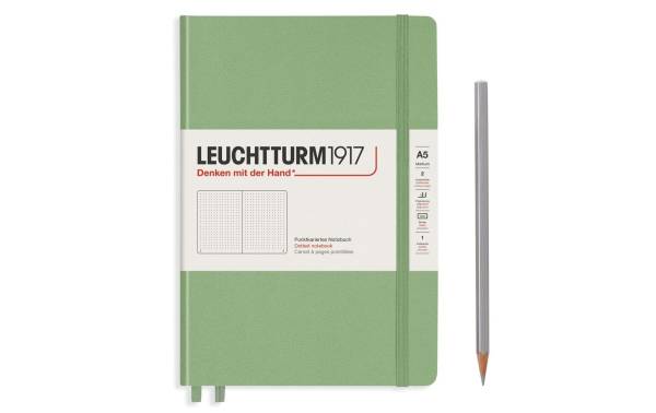 Leuchtturm Notizbuch Medium A5, Dot, 2-teilig, Salbei