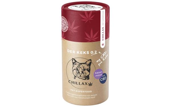 CHILLAX Katzen-Nahrungsergänzung CBD-Keks Katzenminze - 0.2 mg