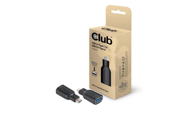 Club 3D USB 3.0 Adapter CAA-1521 USB-C Stecker – USB-A Buchse