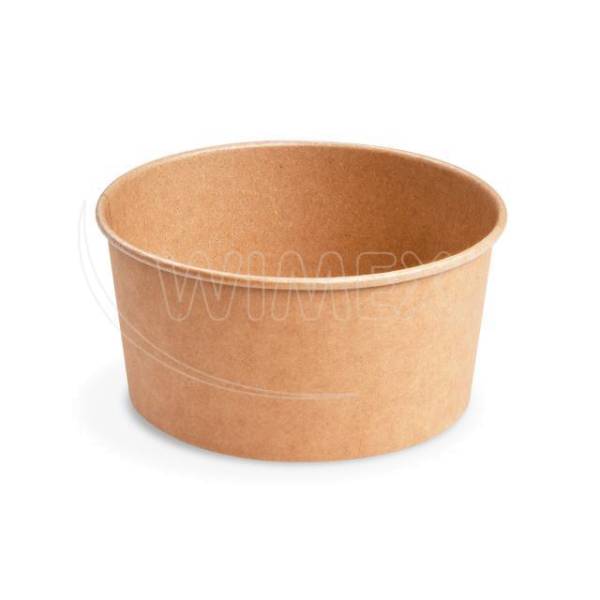 Salatschale (PAP,PE) kraft 150mm 750ml – 50 Stück