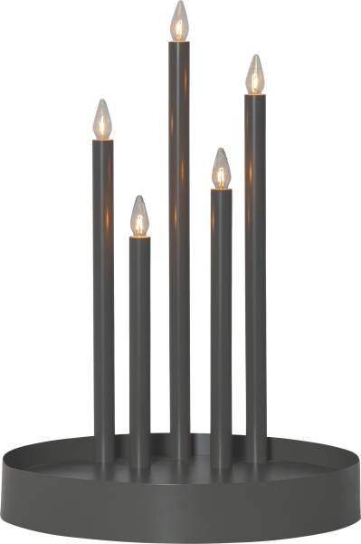 Candlestick Deco schwarz