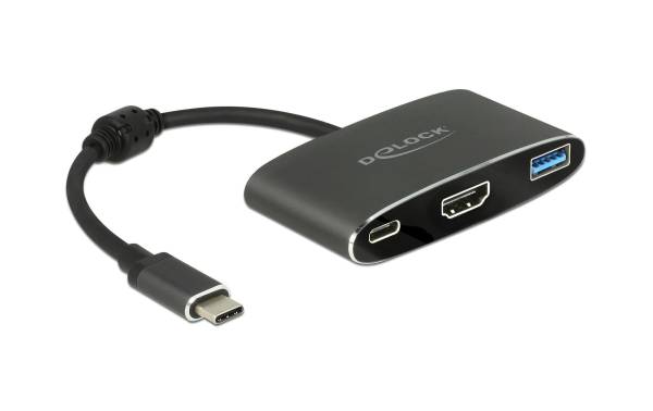Delock Adapter USB-C – HDMI, USB 3.0 Schwarz