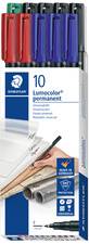 STAEDTLER Lumocolor Permanent-Marker 318F, 10er Schachtel