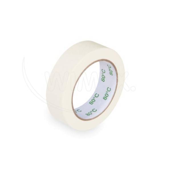 Krepp-Klebeband bis +80°C weiß 30mm x 50m – 1 Stück