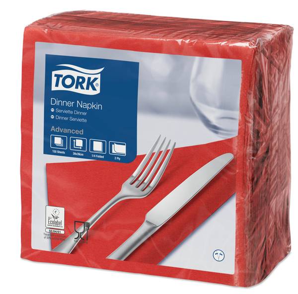 TORK-478752 Dinnerserviette Rot -