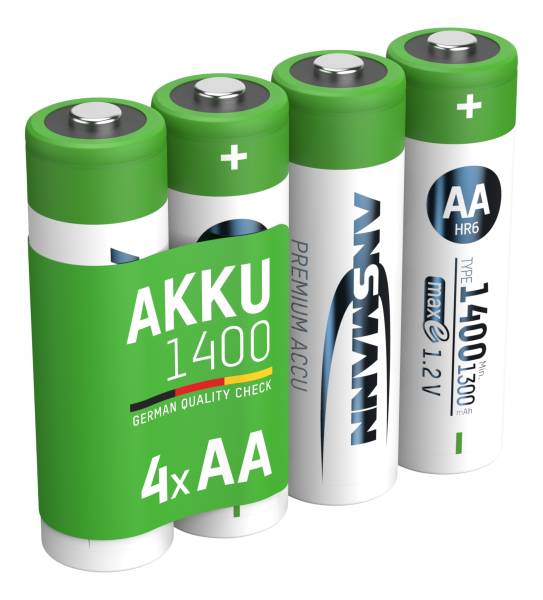 NiMH Akku Mignon AA Typ 1400 (min. 1300 mAh) maxE