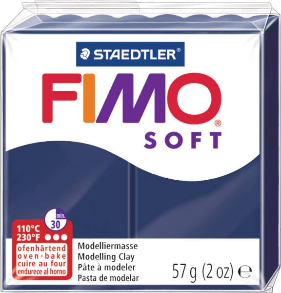 Knete Soft 57g blau FIMO 8020-35