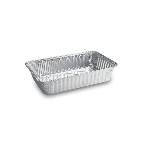Schale (ALU) eckig 203 x 135 x 40 mm 800ml für Pasta – 100 Stück