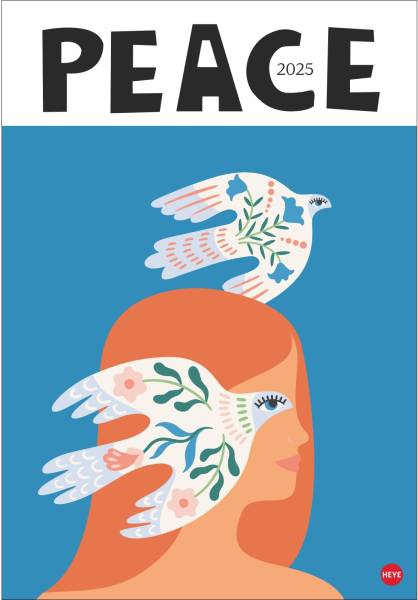HEYE Bildkalender 2025 23427+25 Peace 37×53.5cm