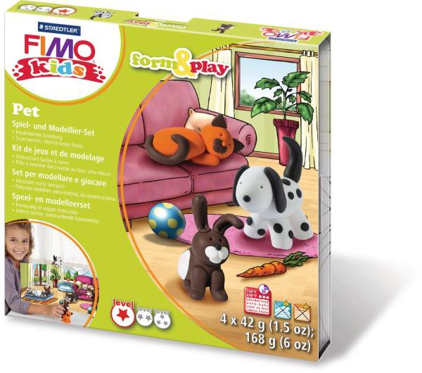 form&amp;play 4x42g Set Pet FIMO 803402LY