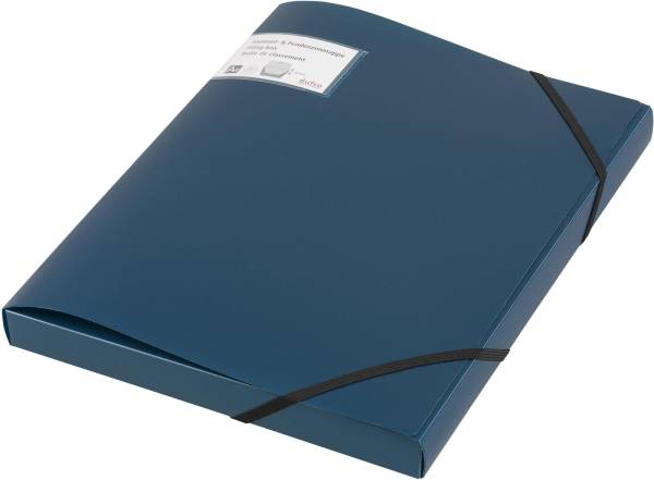 Ablagemappe PP blau metallic DUFCO 51500.036